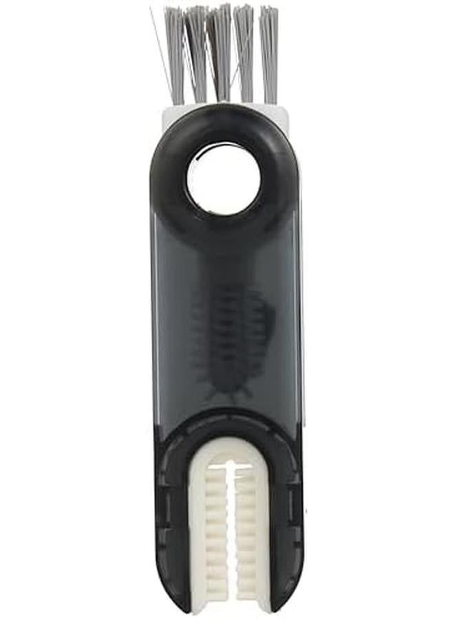 ECVV 3 Inch 1 Multifunctional Cleaning Brush U Shaped Silicone Bottle Cleaner Brush Cup Lid Crevice Cleaning Brush Home Kitchen Cleaning Tools Gray - Image 3