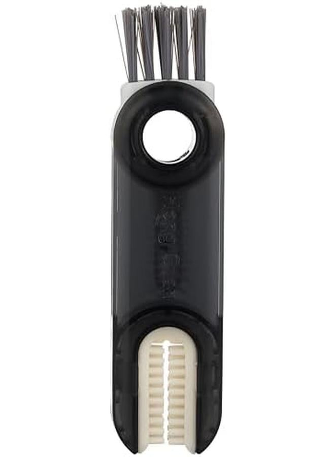 ECVV 3 Inch 1 Multifunctional Cleaning Brush U Shaped Silicone Bottle Cleaner Brush Cup Lid Crevice Cleaning Brush Home Kitchen Cleaning Tools Gray - Image 2