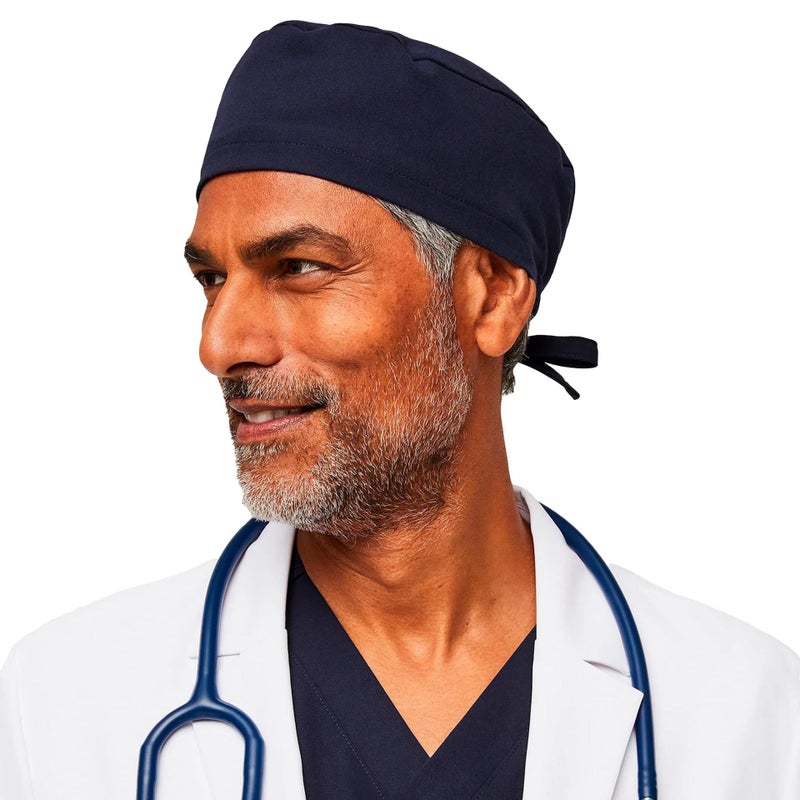 Cotton Printed Surgical Cap Unisex Dark blue - Image 5