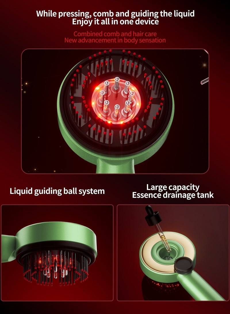 ACHAS Electric Massage Comb, Vibration Red Light Therapy 660nm, Hair Growth Massage Infrared Scalp Brush, Anti Hair Loss Essential Oils Applicator - Image 4