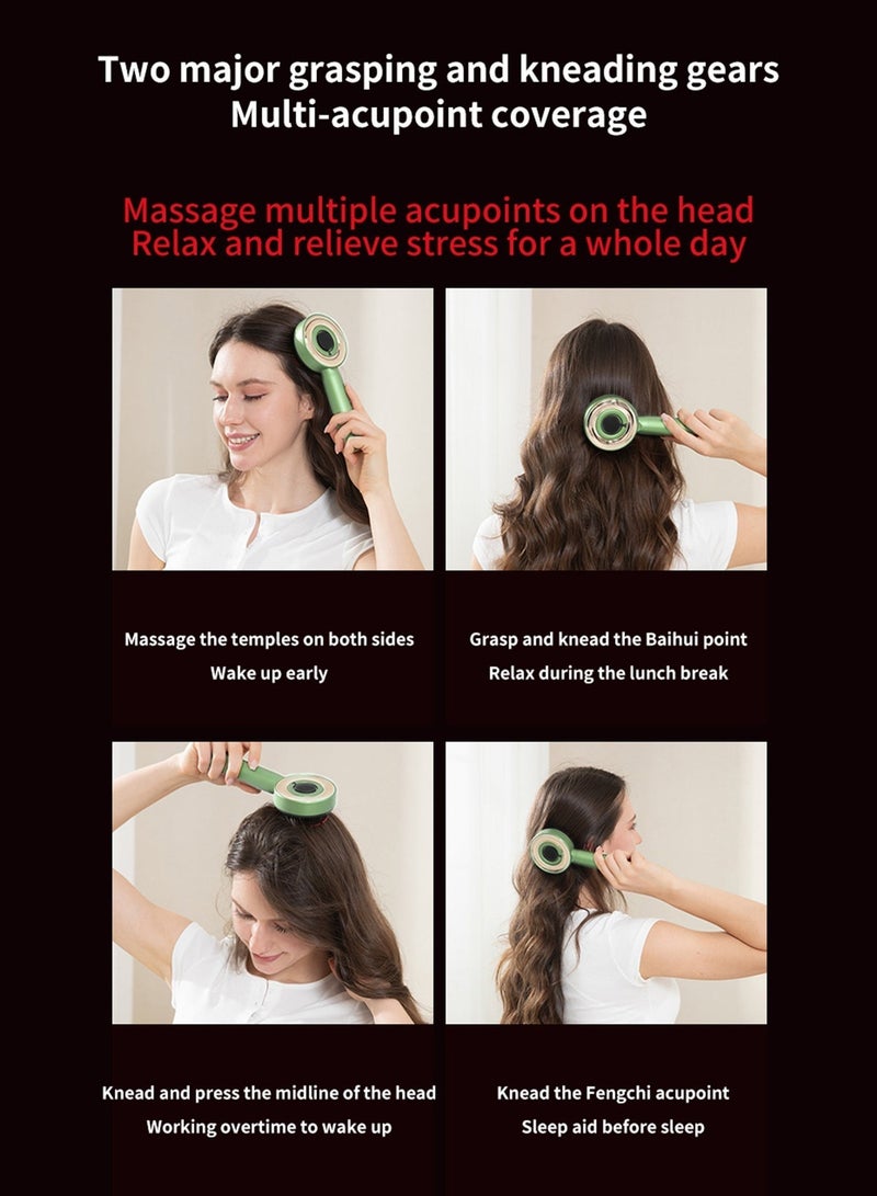 ACHAS Electric Massage Comb, Vibration Red Light Therapy 660nm, Hair Growth Massage Infrared Scalp Brush, Anti Hair Loss Essential Oils Applicator - Image 5