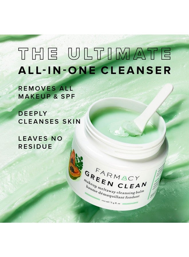 FARMACY Natural Makeup Remover Green Clean Makeup Meltaway Cleansing Balm Cosmetic Travel Size 1.7 Oz - Image 3