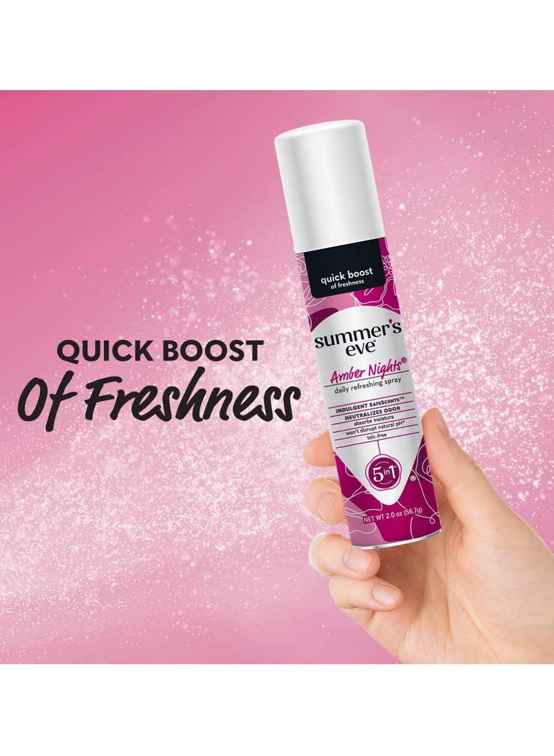 Summer's Eve Amber Nights Daily Refreshing Feminine Spray, pH balanced, 2 oz - Image 2