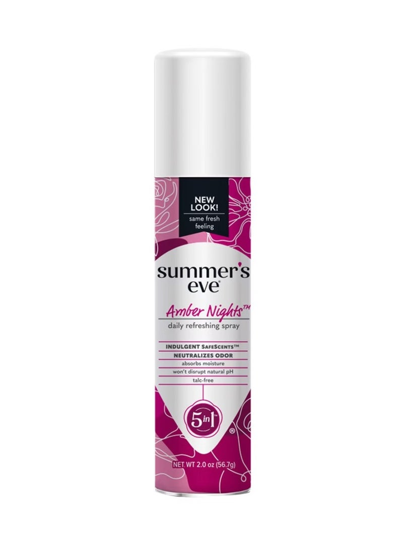 Summer's Eve Amber Nights Daily Refreshing Feminine Spray, pH balanced, 2 oz - Image 1