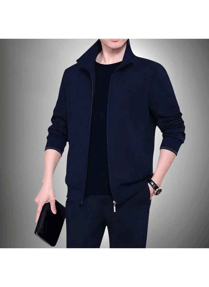 Generic Trendy Senior Mens Tracksuit Set Dark blue  - Image 1
