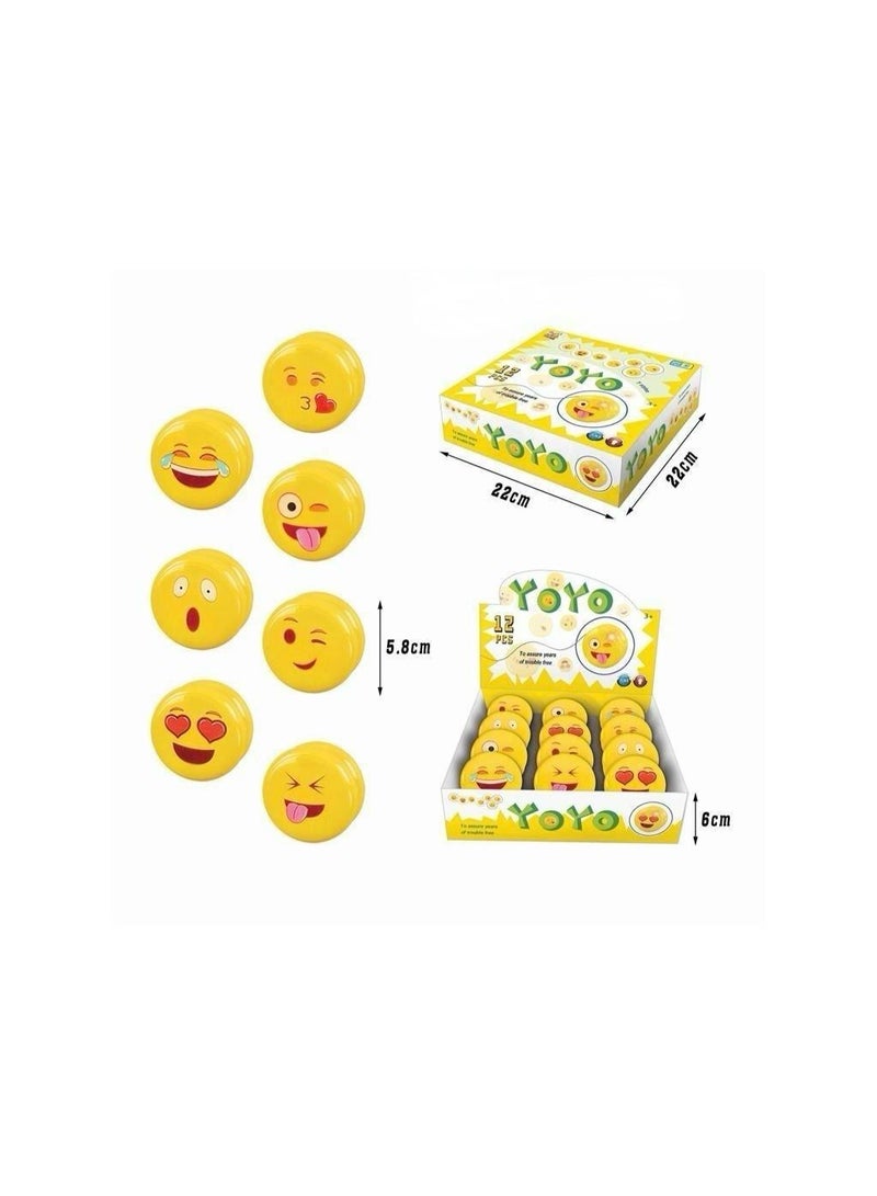 توي لاند مجموعة يويو مكونة من 12 قطعة بتعبيرات وجه إيموجي متنوعة - Image 3