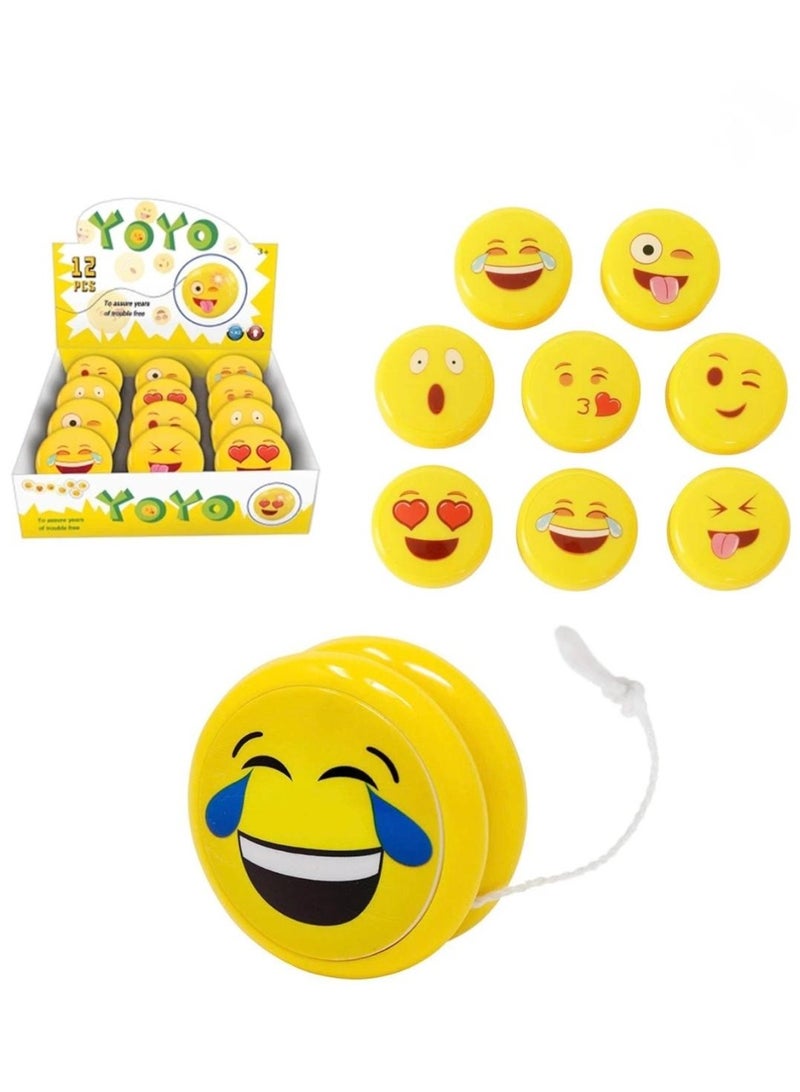 توي لاند مجموعة يويو مكونة من 12 قطعة بتعبيرات وجه إيموجي متنوعة - Image 1