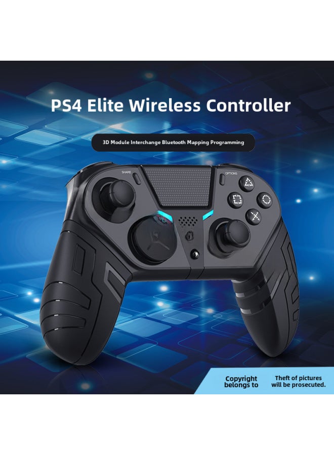 Private Model Ps4 Game Handle Body Sense Vibration One-button Connection Macro Programming Wireless Bluetooth Mobile Phone/pc/ps4 Handle-Product Color:Black - Image 1