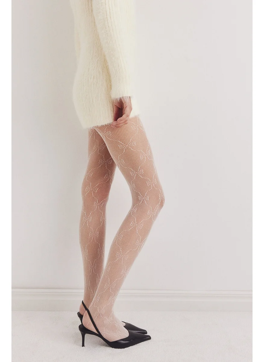 اتش اند ام Patterned Fishnet Tights