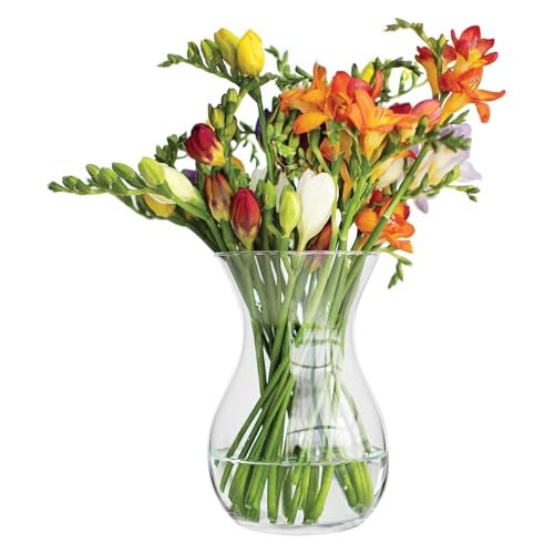 Incrizma Vase Glass Flower Vase, Clear Transparent Crystal Transparent Vases for Vases for Living Room, Dining Table Centerpieces Décor (20 cm) - Image 5