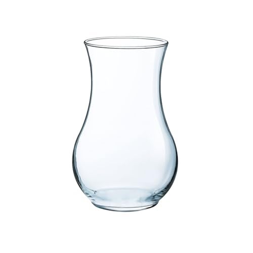 Incrizma Vase Glass Flower Vase, Clear Transparent Crystal Transparent Vases for Vases for Living Room, Dining Table Centerpieces Décor (20 cm) - Image 1