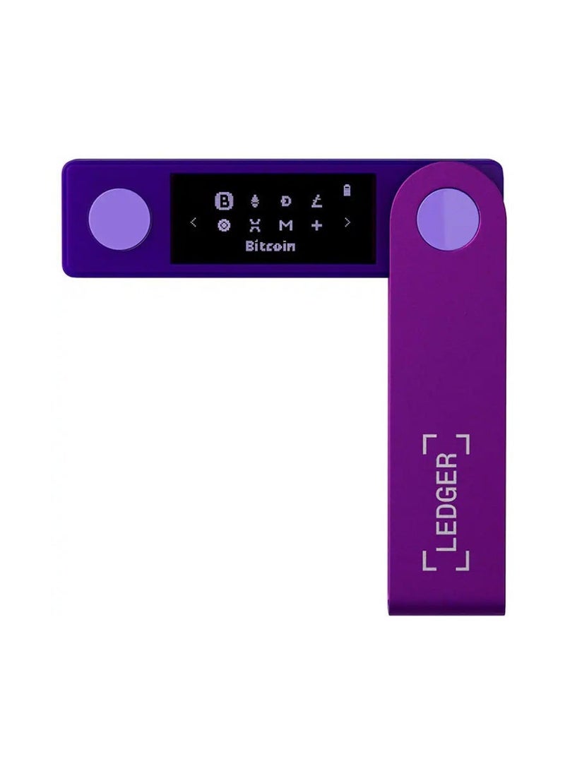 Ledger Nano X Crypto Cold Wallet, Genuine French Hardware Wallet with OLED Screen & Secure Element Chip, 1-Year Free Rep-Purple - Image 3