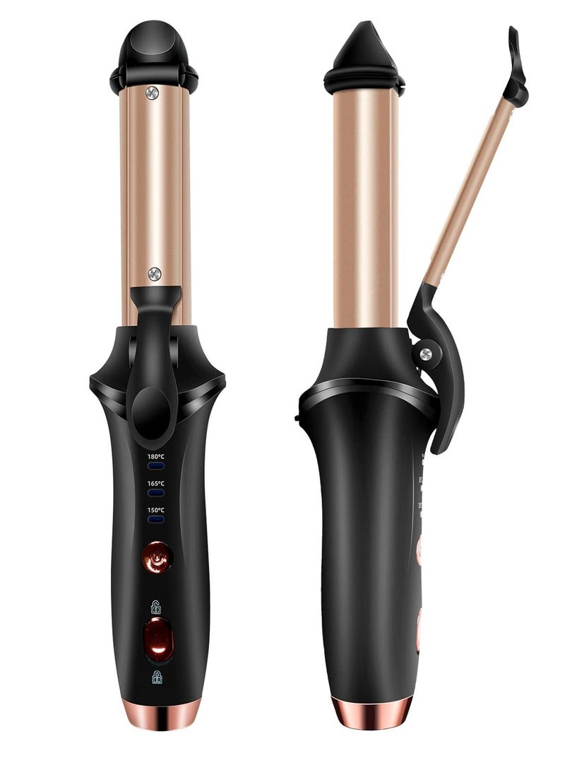 Y&D - Mini Curling Wand, Travel Hair Curler, USB Rechargeable, 1-Inch Cordless Portable Lightweight with Ceramic Coating 3 Temperature Levels, for Long& Short - Image 1
