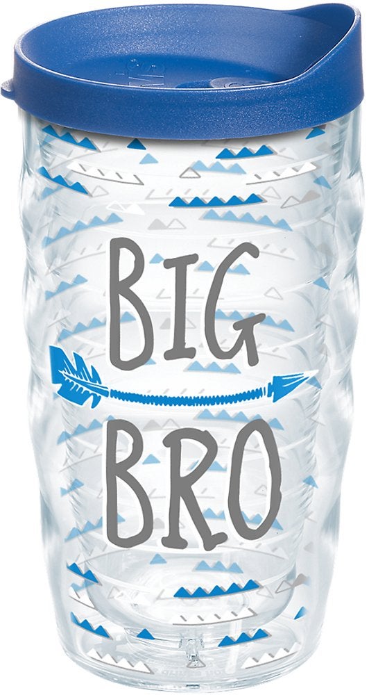 Tervis Big Bro Made in USA Double Walled Insulated Tumbler Travel Cup Keeps Drinks Cold  Hot 10oz Wavy Big Bro