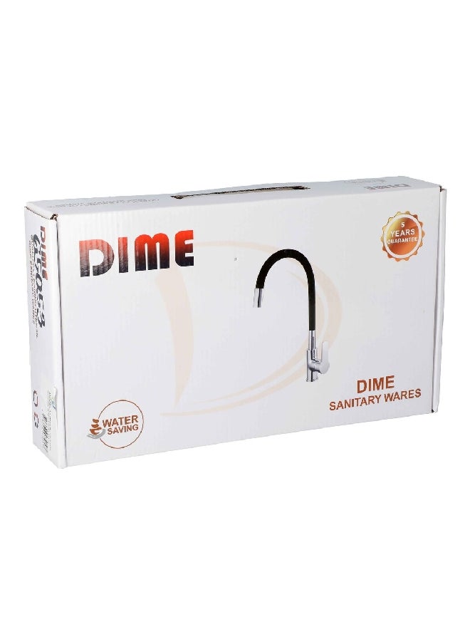 DIME Deck Mount Kitchen Mixer Faucet Black and Silver DIM-K408  - Image 3