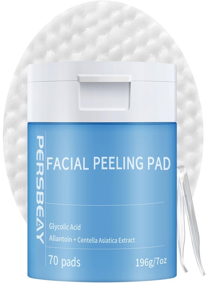 Persbeay Glycolic Acid Pads, Exfoliating Toner Pads for Facial Radiance, Dual Action Gentle Face Pad for Deep Cleaning Effect |Peels & Daily Skin Renewal |Salicylic Acid & Vitamins B3 |70 Count - Image 1