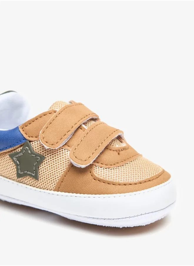 Barefeet Colourblock Booties with Hook and Loop Closure