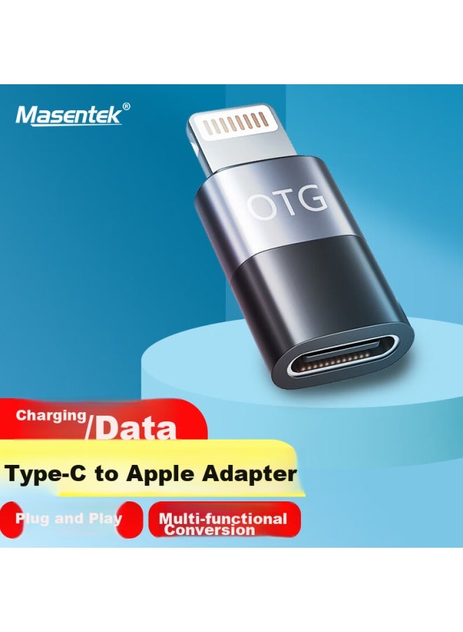 Masentek C-l Type-c To Lightning Adapter, Android To Apple Converter, Charging Cable, For Apple Phones, Headphones, Microphones - Image 1