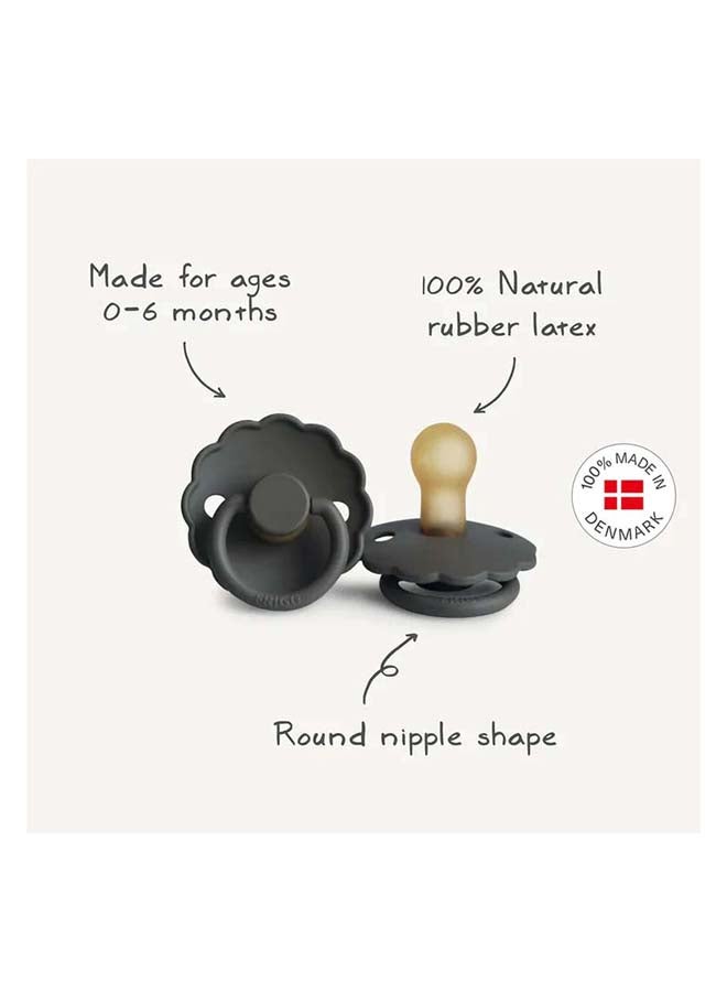 FRIGG لهاية FRIGG الدائرية من اللاتكس للأطفال 0-6 أشهر 6-pack حب متفتح - الحجم 1 - Image 5