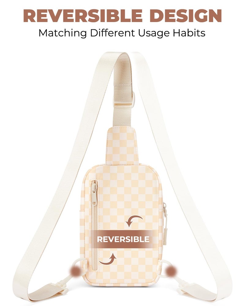 CHOLISS Small Sling Bag for Women and Men, Crossbody Bags Trendy Fanny Packs Chest Bag with Extended Strap - Image 4