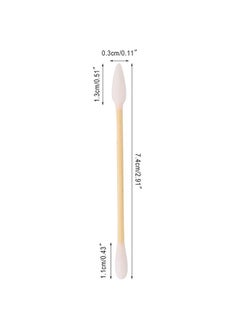 Yoseng Natural Bamboo Cotton Swabs, Eco-Friendly & Biodegradable – Comfortable and Soft,Plastic Free Double Ear Sticks for Ears Cleaning and Makeup,Dirt Removal,crafts,painting (White-200pcs)  - Image 2