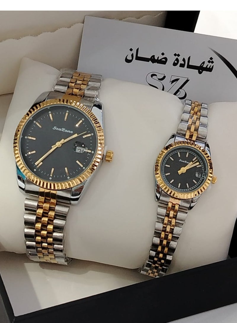 طقم ساعة رجالي و نسائي فخم