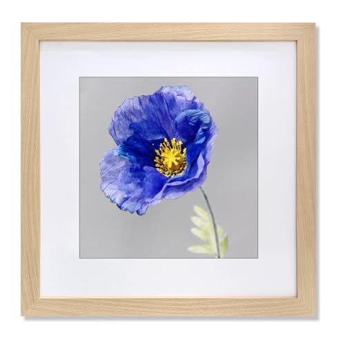 VNVNK 24x24 Frame Natural Wood Color Perfect for 24x24 Inch Picture without Mat or 20x20 Inch Picture with Mat Home Wall Decor Picture Frame1 PCS