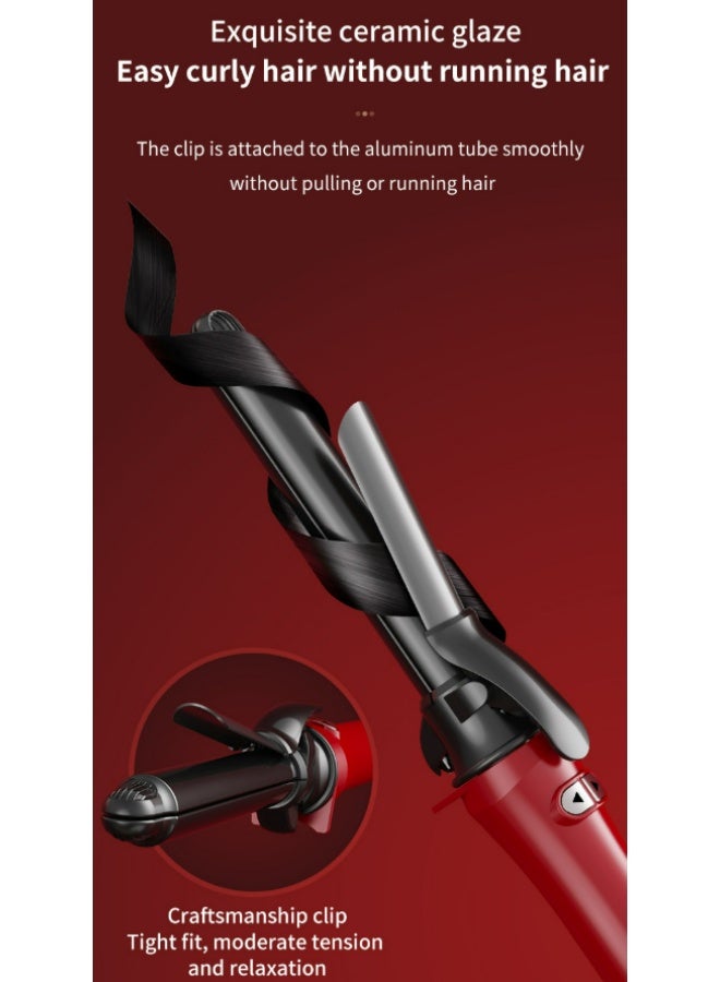 برميل طويل ستايلر ، حديد التجفيف مع تكنولوجيا الحرارة الرطوبة ، تلقائي 32 مم حديد التجفيف على الطراز الكوري كبير التجفيف المستقيم و التجفيف مزدوج الاستخدام نموذج الطلاء الرذاذ مخفف الوزن ومدمج لتسوية الشعر والتجفيف. جنس واحد. هدية عيد ميلاد رائعة - Image 4