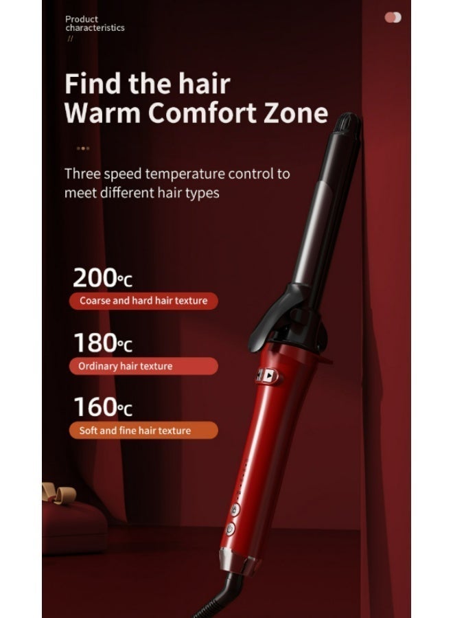 برميل طويل ستايلر ، حديد التجفيف مع تكنولوجيا الحرارة الرطوبة ، تلقائي 32 مم حديد التجفيف على الطراز الكوري كبير التجفيف المستقيم و التجفيف مزدوج الاستخدام نموذج الطلاء الرذاذ مخفف الوزن ومدمج لتسوية الشعر والتجفيف. جنس واحد. هدية عيد ميلاد رائعة - Image 2