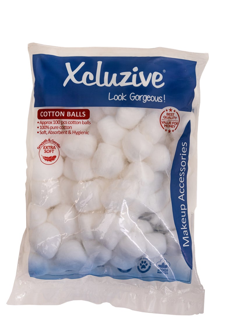 Xcluzive Xcluzive Cotton Balls 100'S  - Image 1