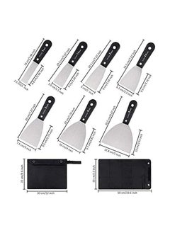 7 Pieces Filling Knife Wall Paint Scrapers and Putty Knives Wallpaper Scrapers Set with Anti-Slip Handle, Plastering Tools Filler Knives Set with Tool Bag, Drywall Knife, Spackle Knife, Hand Tools - pzsku/Z60AA9D3F8A1535939622Z/45/_/1740217931/dfed90d6-45c4-4603-b89d-d17167e61f18