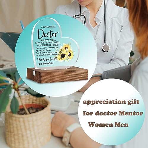 TRCENDE Doctor Graduation gifts New Doctor gifts for Men Women Happy Retirement Gifts for Doctor Medical Graduation Gifts for Men Women Dentist Doctor Physician Clear Desk Decorative Sign XUV11 - Image 2
