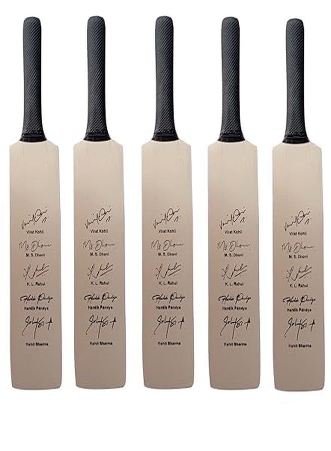 Miniature Bat Indian Cricketer Printed Autograph Pack of 25 (Not Original) for Show Piece and Gift Purpose Souvenir Bat (They Can't be Used for Paying Cricket)