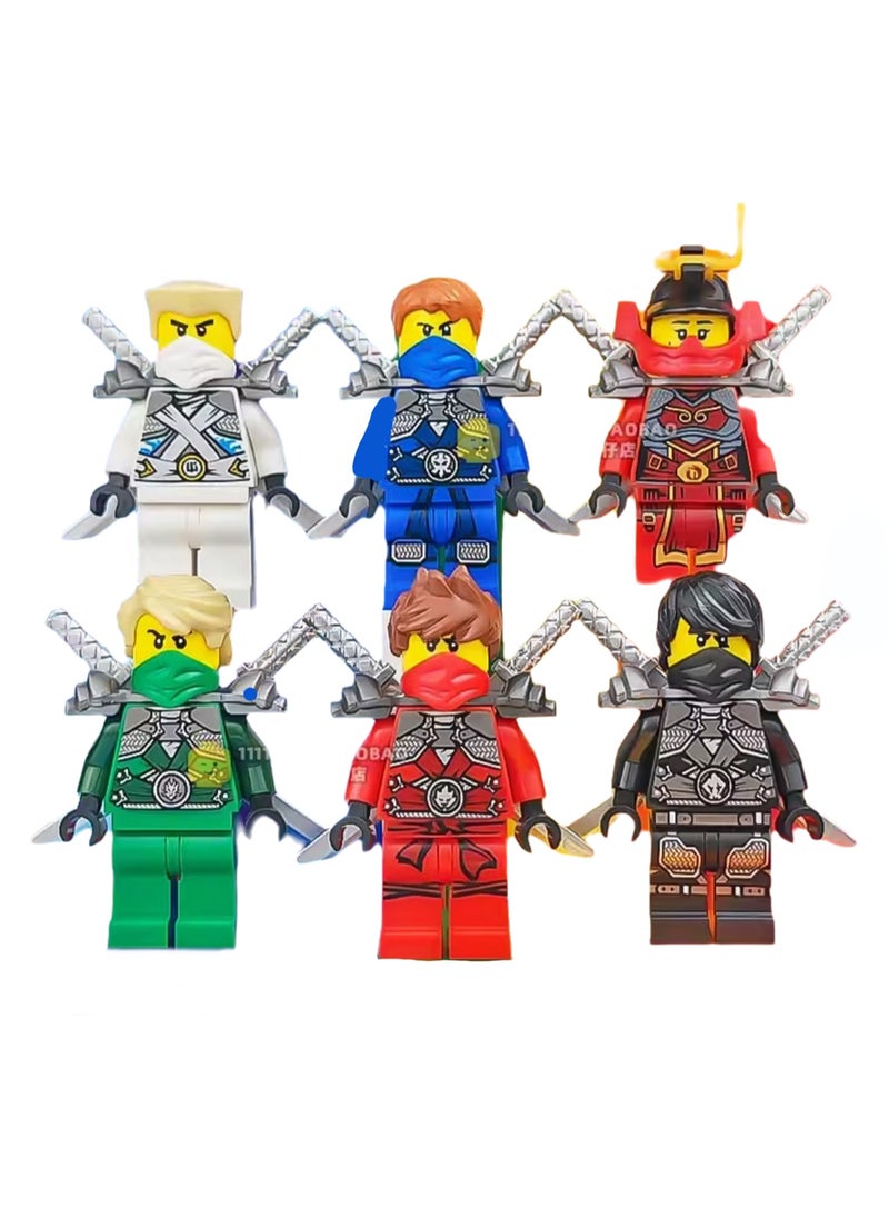 General Ninjago Small Particle Assembly Toy Building Block Doll Toy(Restart Season Stone Armor Ninja 6)  - Image 1