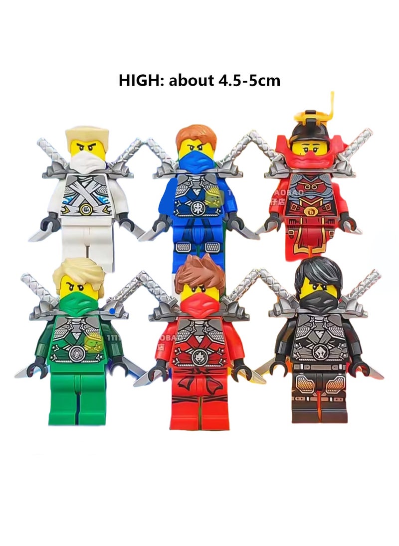 General Ninjago Small Particle Assembly Toy Building Block Doll Toy(Restart Season Stone Armor Ninja 6)  - Image 2