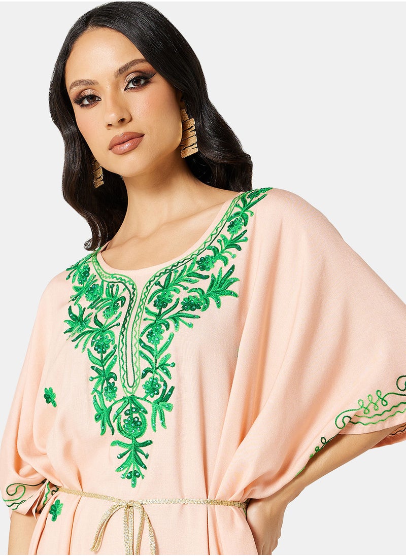 ARABIAN CLOSET EMBROIDERED KAFTAN  - Image 4
