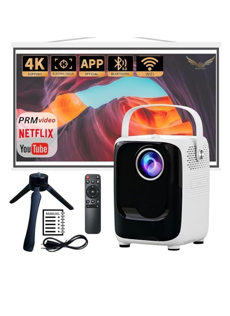 Generic - "Compact S10 Projector: 1080P Full HD, 8000 Lumens, Bluetooth, 5G WiFi, and USB/SD Card Access" - Image 1