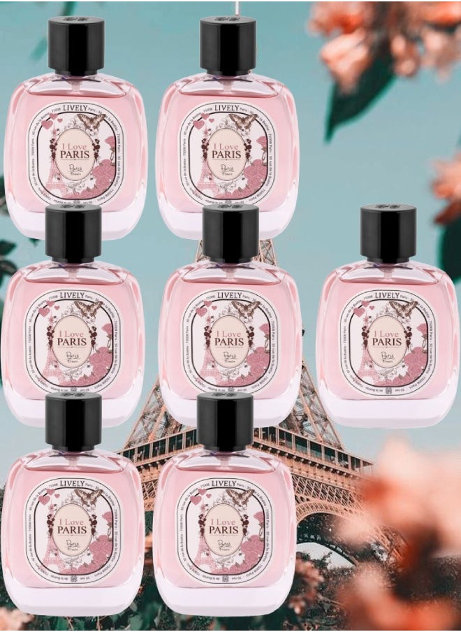 لايفلي 7 قطع عطر اي لوف باريس 100 مل  - Image 1