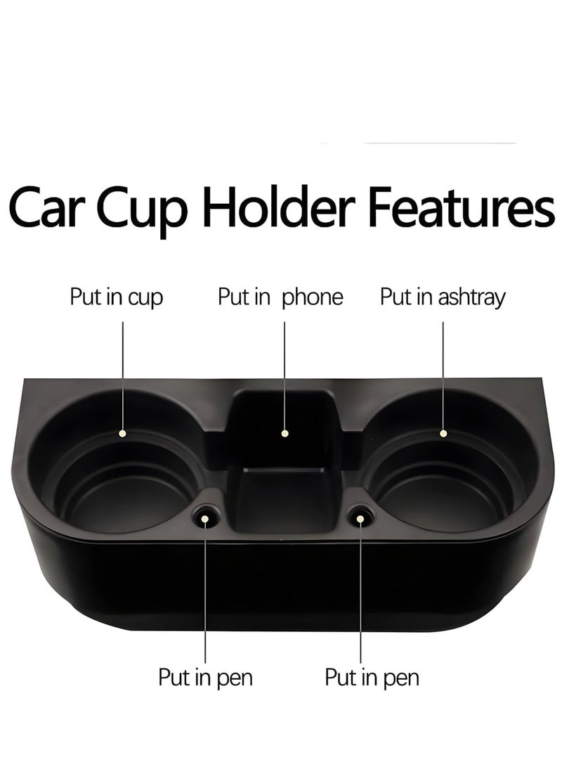 Festive Gallery Car Cup Holder Cup Holder for Car Seat Cup Holder for Car Multifunctional Portable Console Side Pocket Car Seat Gap Filler Organizer Vehicle Seat Cup Cell Phone Drink Holder Storage Box (Right)  - Image 2
