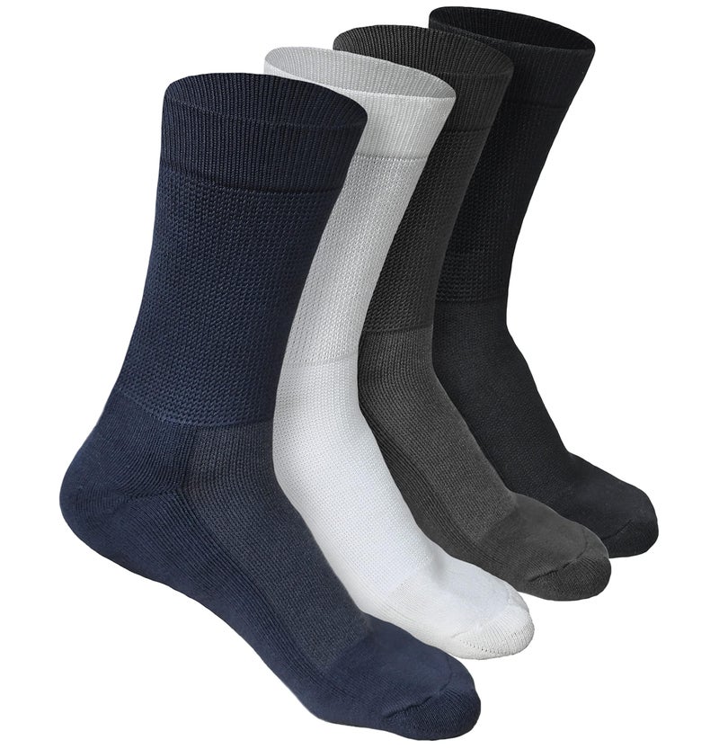 HEELIUM Bamboo Crew Socks for Men | Formal & Office Socks | Odour Free & Cushioned Base | 3X Softer than Regular Socks - Image 1