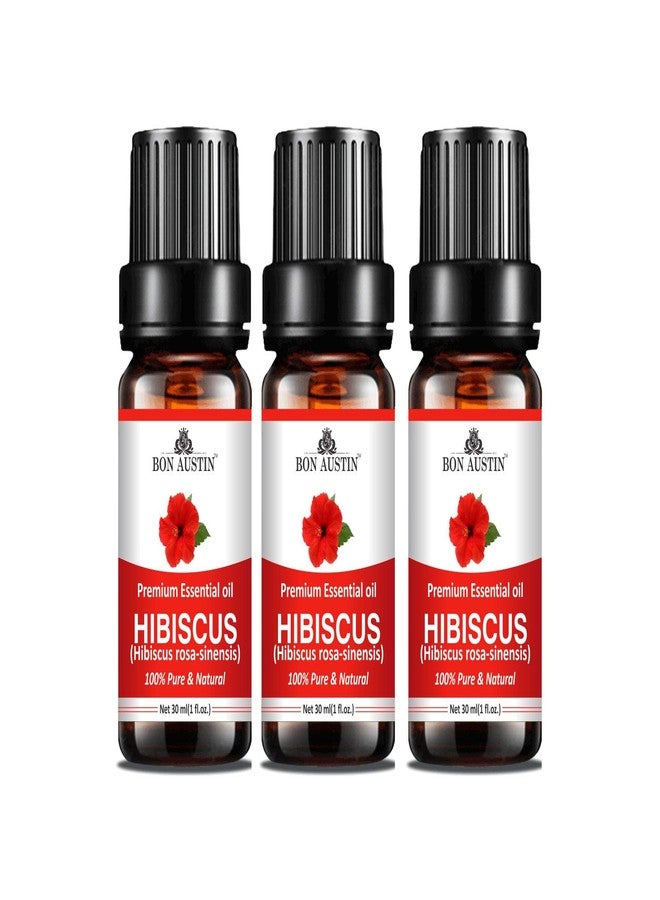 Bon Austin 100% Pure & Natural Hibiscus Oil Combo Pack of 3 Bottles of 30 ml(90 ml) - Image 1