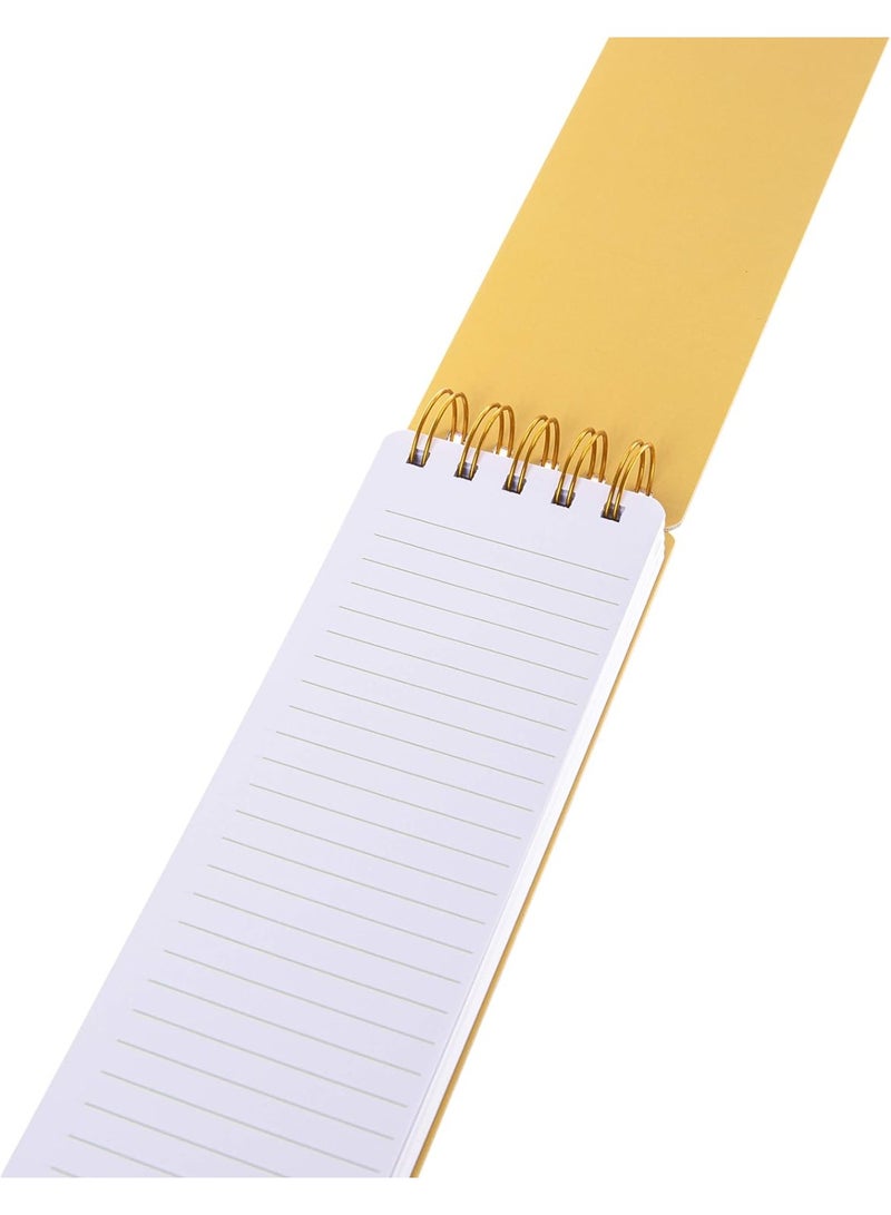 Graphique Reporter Journal, Lemon Design, Embellished Gold Foil Portable Notebook, 150 Lined Sheets, 3" x 8.75" - Perfect for Note Taking, List Making and Much More - Image 3