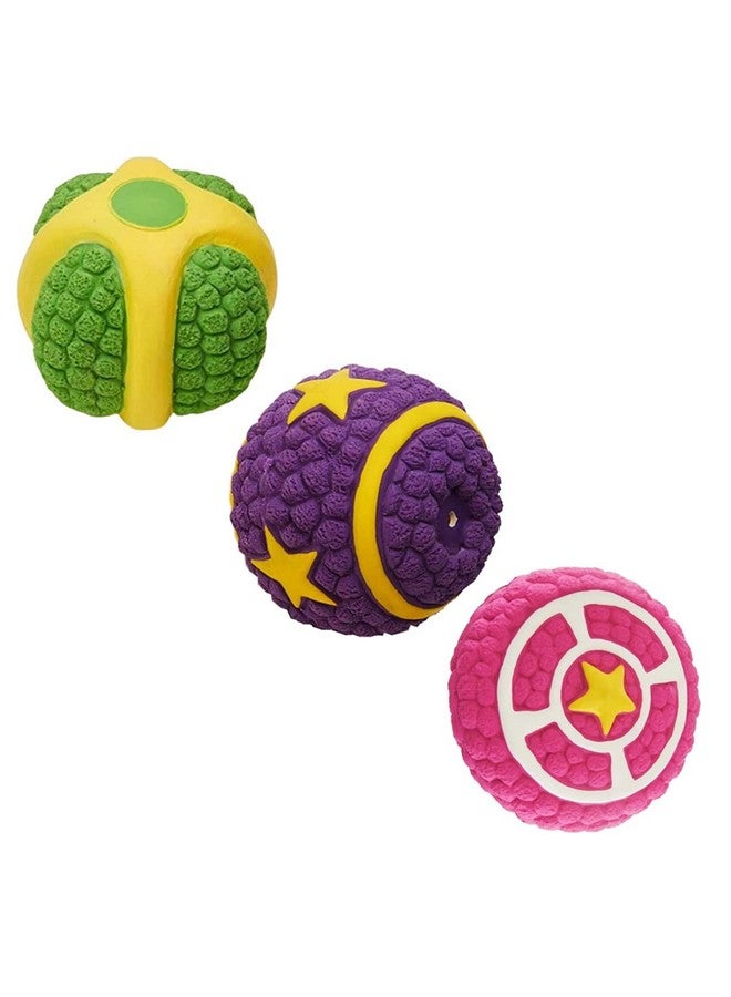 3 في 1 | ستاربول | بطيخ | فطيرة | ألعاب كلاب مصنوعة من مادة اللاتكس، ألعاب صرير للجراء، مجموعة ألعاب مضغ - Image 1