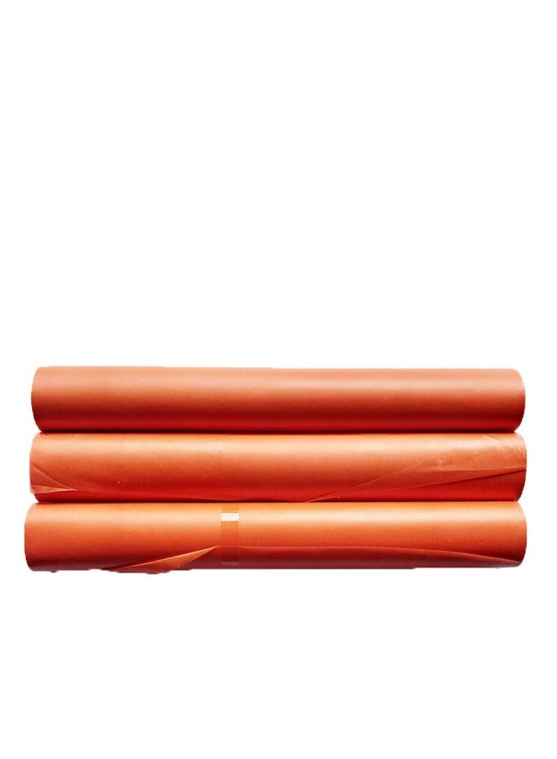 Libra Book Cover (Orange Kraft) Ribbed Kraft Paper w/ Lamination 33CM (10 meter per Roll) (Pack of 3) - Image 2