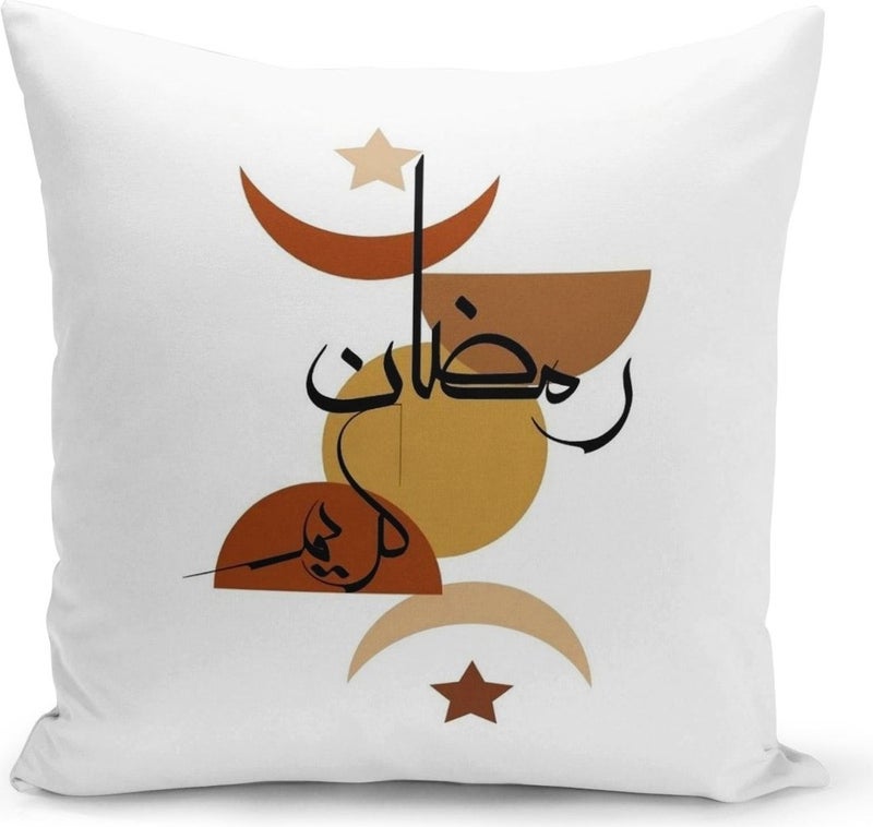 Filamente Ramadan Special Patterned Double Sided Digital Printed Cushion Cover 