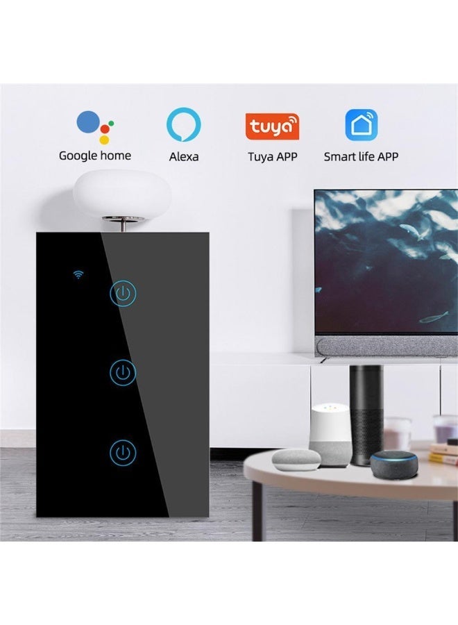 موري مفتاح تاتش مفرد سمارت هوم موري اسود S1B - Zigbee - Image 1