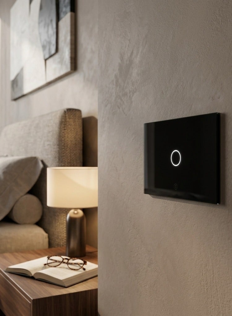 موري مفتاح تاتش مفرد سمارت هوم موري اسود S1B - Zigbee - Image 3