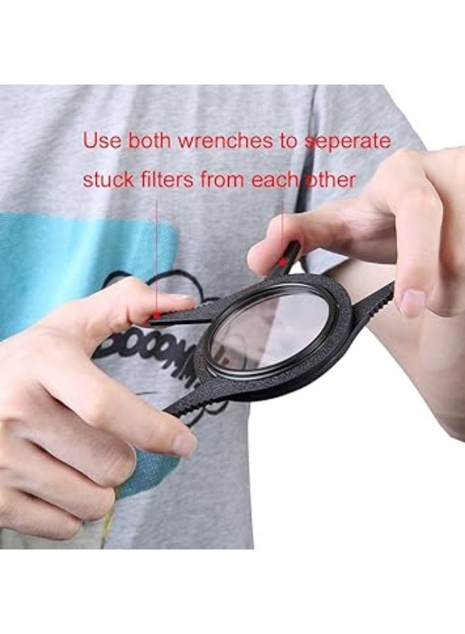 Ridged Interior Camera Lens Filter Wrench Kit (Pair of Two) - Fit Lens Thread 48-58mm for Canon, Nikon, Sony, and Other DSLR Cameras - Image 2
