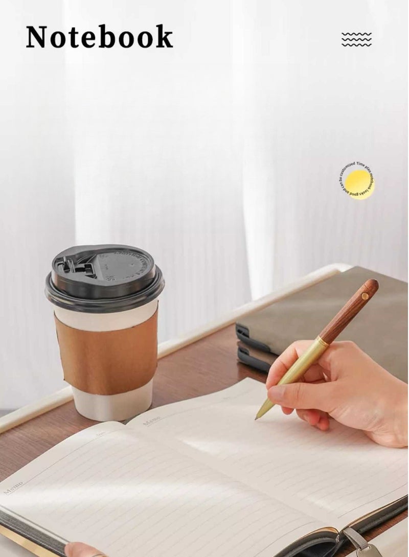 دفتر ملاحظات مضغوط ذو غلاف صلب A5، 192 صفحة، أخضر - view 3