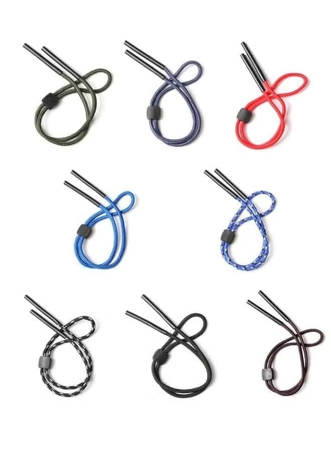 8pcs Eyeglasses Holder Strap, Adjustable Eyewear Retainer, Non-slip Sports Sunglasses String Retainer, Eye Glasses Retainer Cord Chains Lanyards for Men Women - Image 1